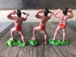 group of 6x Tarzan plastic figures DDR 80mm 1960 Germany - Image 2