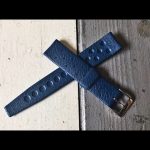 Tropic Star 18mm straight blue rubber straps 1960 Switzerland