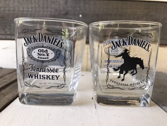 2 Whisky glasses for Jack Daniels no7 2000 Germany - Image 2