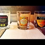 3 Whisky glasses Power's Grant's Glenfoyle 1980 France