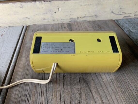 Copal 222 green flip alarm clock 24 hour 1970 Japan - Image 3