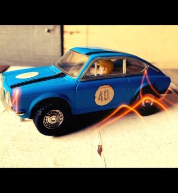 Scalextric 1:32 Seat 850 Abarth C42 blue slot car 1968 Spain