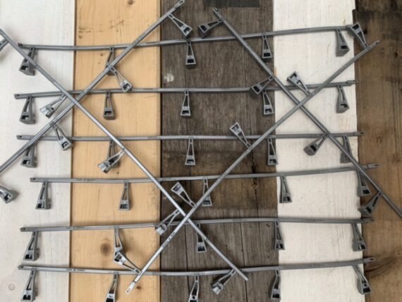 Scalextric Tri-ang track piece 1:32 10x crash barrier slot car 1970 France - Image 7