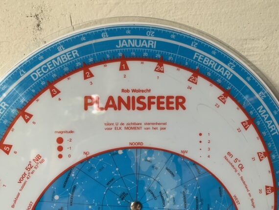 Alro Walrecht Planisphere Astronimical circular slide rule 1986 Holland