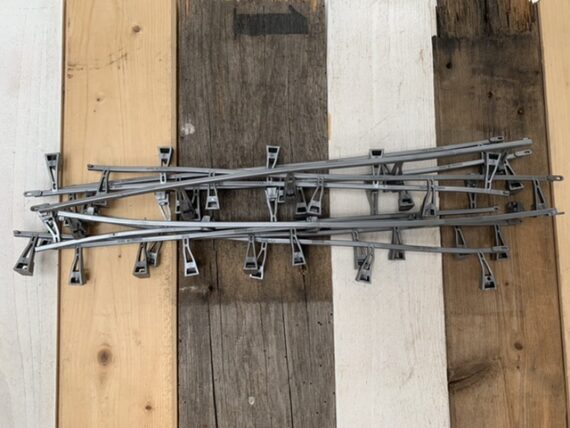 Scalextric Tri-ang track piece 1:32 10x crash barrier slot car 1970 France - Image 5