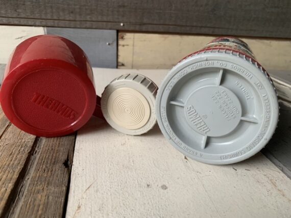 Thermos pint bottle coffee can holder 1985 NOS USA - Image 2