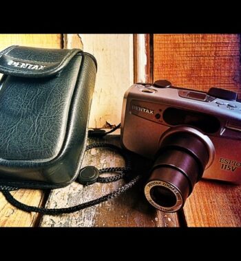 Pentax Espio 115V 35mm camera case 1990 Japan