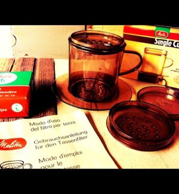 Melitta single cup filter holder and filters in box 1980 Germany