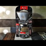 Melitta 1x4 filter holder with glass coffee pot in box 1980 Germany