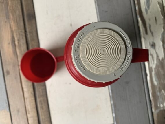 Thermos pint bottle coffee can holder 1985 NOS USA - Image 4