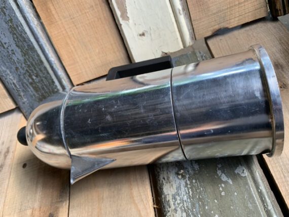 Alessi La Cupola aluminum Moka pot 6 cup Italy 1990 - Image 7