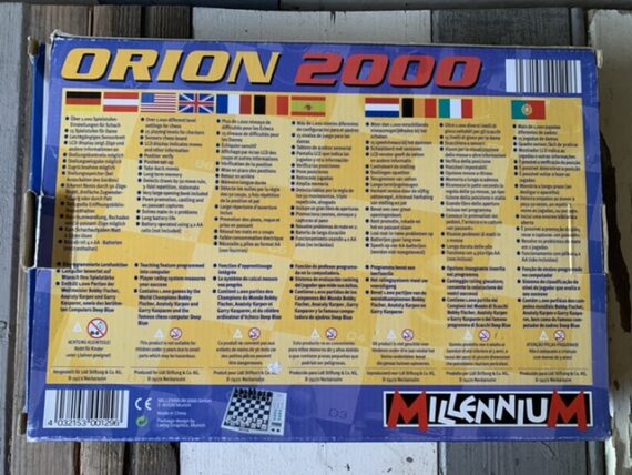 Orion 2000 Karpov chess draughts computer box Millennium 2000 Germany - Image 3