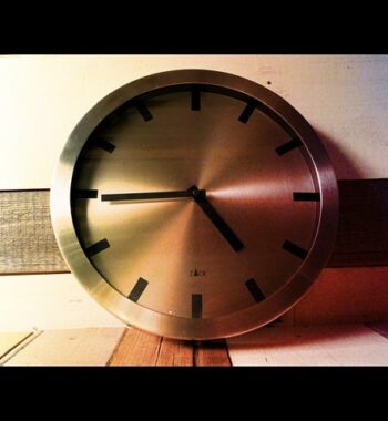 Zack Stainless steel quartz design 30cm wall clock 2000 Germany