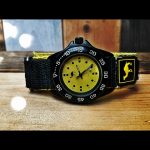 Camel Yellow dial black PVD diver quartz watch 2000