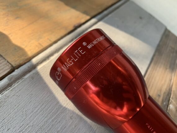 Maglite cherry red XL Flashlight 1990 USA
