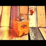 KYM C123 curved smaller coffee grinder Germany 1940