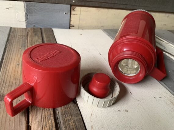 Thermos pint bottle coffee can holder 1985 NOS USA - Image 3