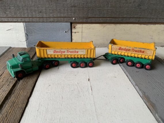 Matchbox K-16 Lesney kingsize dodge tractor and tippers 1970 England - Image 7