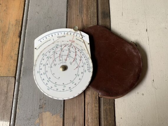 R&A Rost Wien air navigation slide rule full set 1950 Austria - Image 7