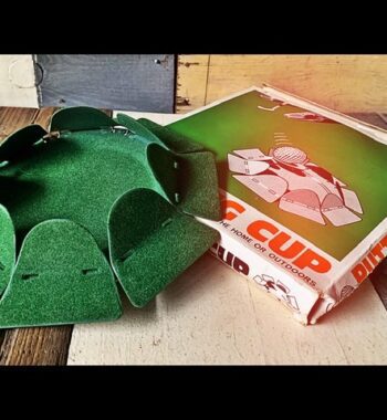 Metal putting cup golf sport practice item boxed 1970 England