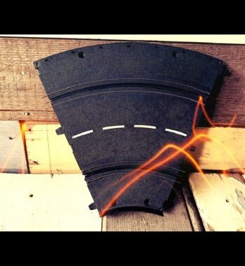 Carrera Universal 500 curved 132 racing track white lines 1980 Germany