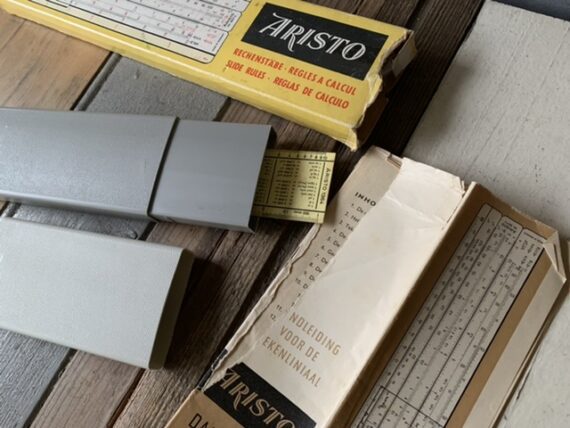 Aristo 967U See-through sides slide rule full set 1970 Germany - Image 4