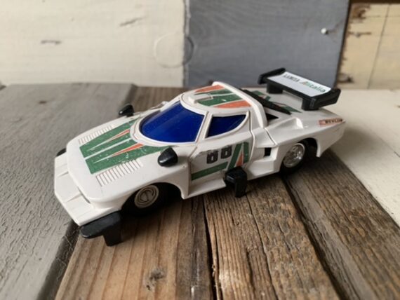 Standardized size 132 Lancia Stratos Alitalia slot car 1980 Hong Kong - Image 7