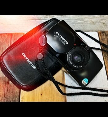 Olympus Mju zoom 35-70 camera bag 1990 Japan