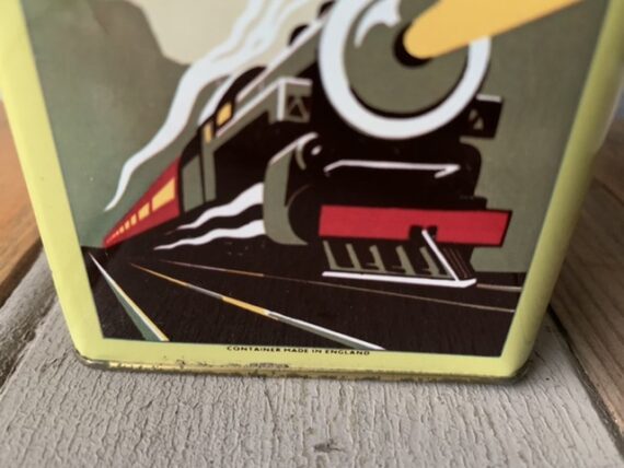Transportation plane train car boat tin container 1980 England