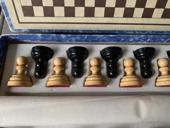 Chess set wood box 1980 Czechoslovakia - Image 7
