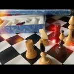 Chess set wood box 1980 Czechoslovakia