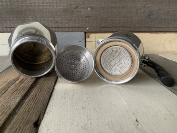 Bialetti Fiammetta moka pot aluminum percolator 2/3 cup Italy 2000 - Image 3