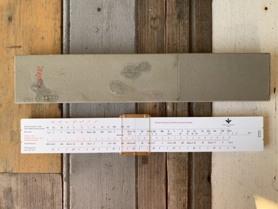 Aristo Strahlenschutz 10174 radiation slide rule 1960 Germany - Image 7
