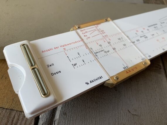 Aristo Strahlenschutz 10174 radiation slide rule 1960 Germany - Image 2