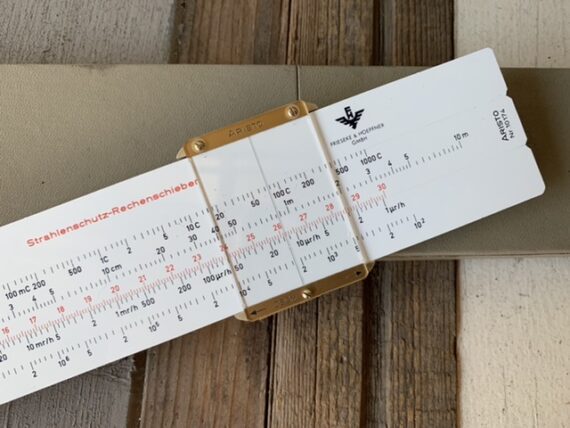 Aristo Strahlenschutz 10174 radiation slide rule 1960 Germany