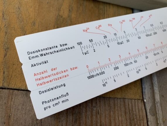 Aristo Strahlenschutz 10174 radiation slide rule 1960 Germany - Image 6