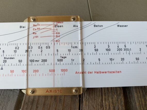 Aristo Strahlenschutz 10174 radiation slide rule 1960 Germany - Image 3