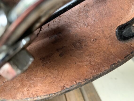 Brooks leather saddle bike B66 champion black 1990 England - Image 4