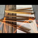 Folding Ruler 3x wood tool antique Amsterdam ca 1900 Holland England