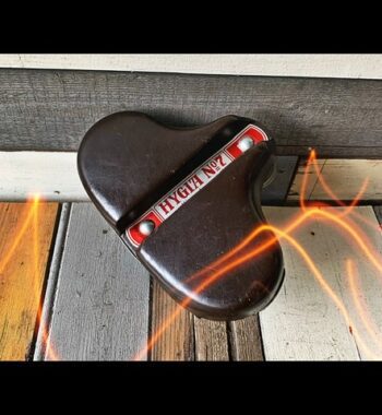 Lepper Hygia No7 leather saddle bike large springs 1960 Holland