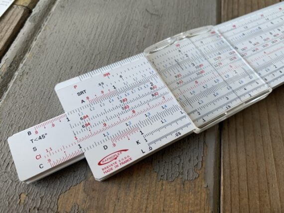 Graphoplex 621 Rietz-S slide rule full set box papers 1960 France
