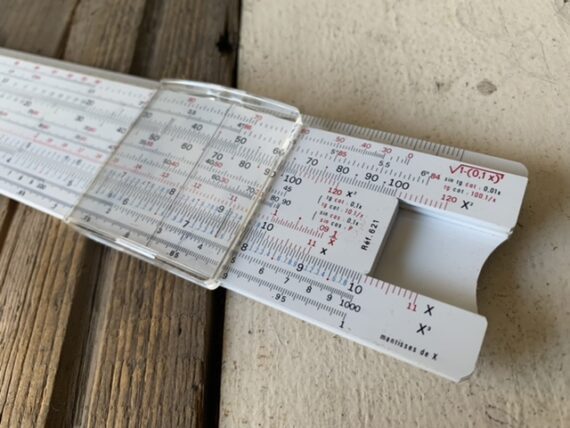 Graphoplex 621 Rietz-S slide rule full set box papers 1960 France - Image 2