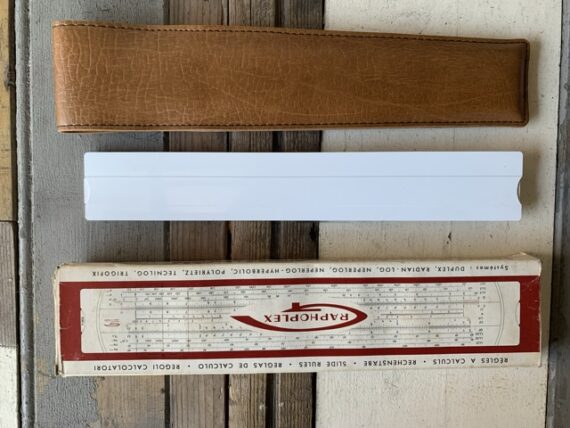 Graphoplex 621 Rietz-S slide rule full set box papers 1960 France - Image 6