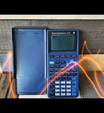 Texas Instruments scientific calculator TI-81 desk 1990 Taiwan Graphical