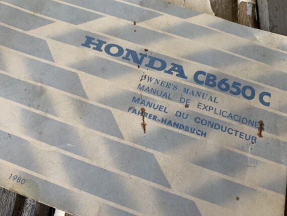 Honda CB650 C owners manual motorcycle 1980 Japan - Image 2