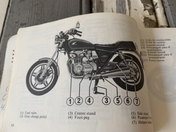 Honda CB650 C owners manual motorcycle 1980 Japan