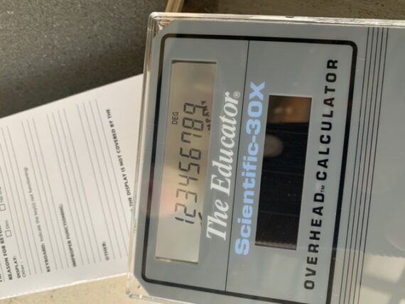 Overhead calculator TI 30X Educator projection scientific 1993 USA - Image 3