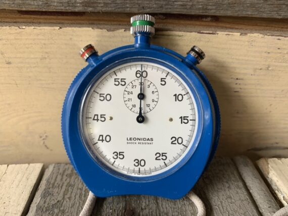 Stopwatch Leonidas Blue Shock Resistant 1970 Switzerland