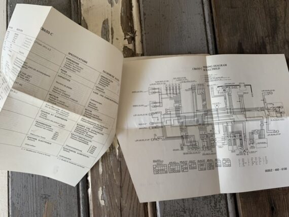 Honda CB650 C owners manual motorcycle 1980 Japan - Image 3