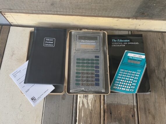 Overhead calculator TI 30X Educator projection scientific 1993 USA